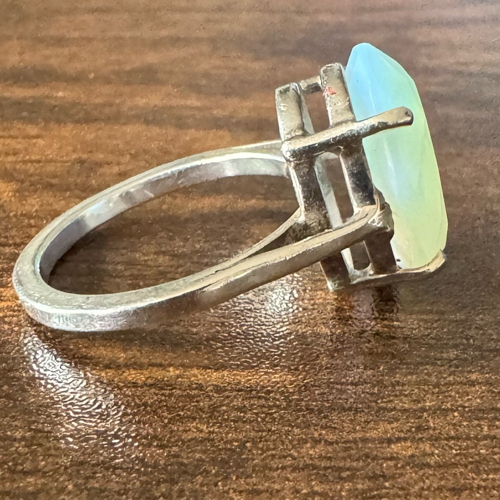 Opalite Silver 925 Ring Size 8 - image 6